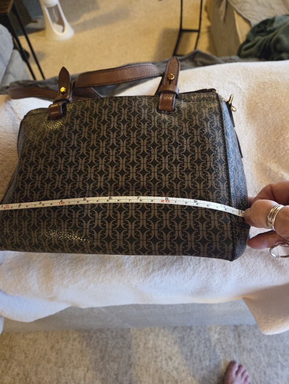 Fossil Tara Monogram Print Purse and Wallet - Picture 12 of 12